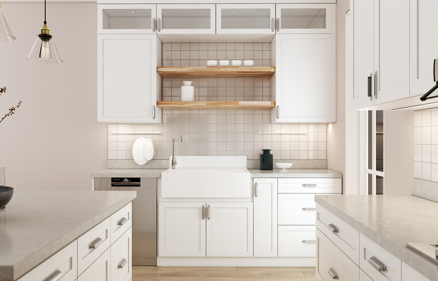 Timeless Shaker kitchen in Alpine Classic finish